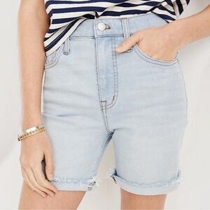 NWT Madewell High-Rise Mid-Length Denim Shorts  Size 32